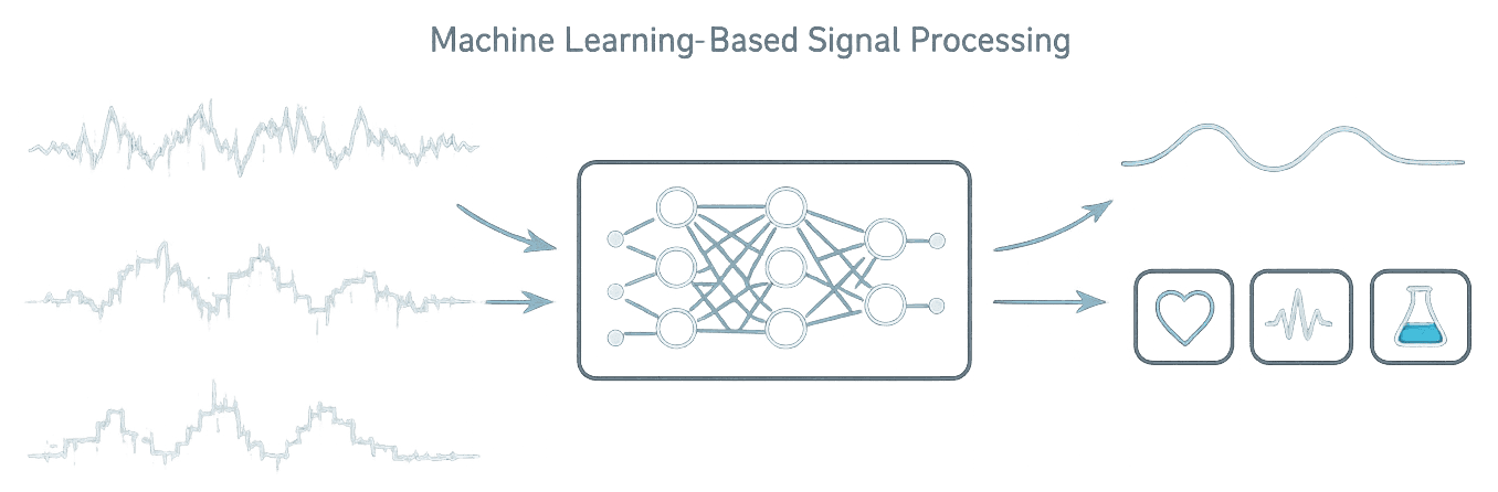 Machine Learning-Based Signal Processing schematic illustration